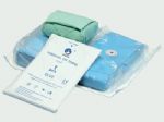 Blue crepe paper packaging blister packaging